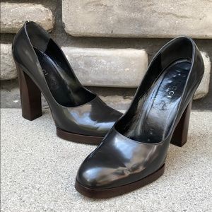 Gucci Beetle Calf Chunky Heel VTG Tom Ford sz 10